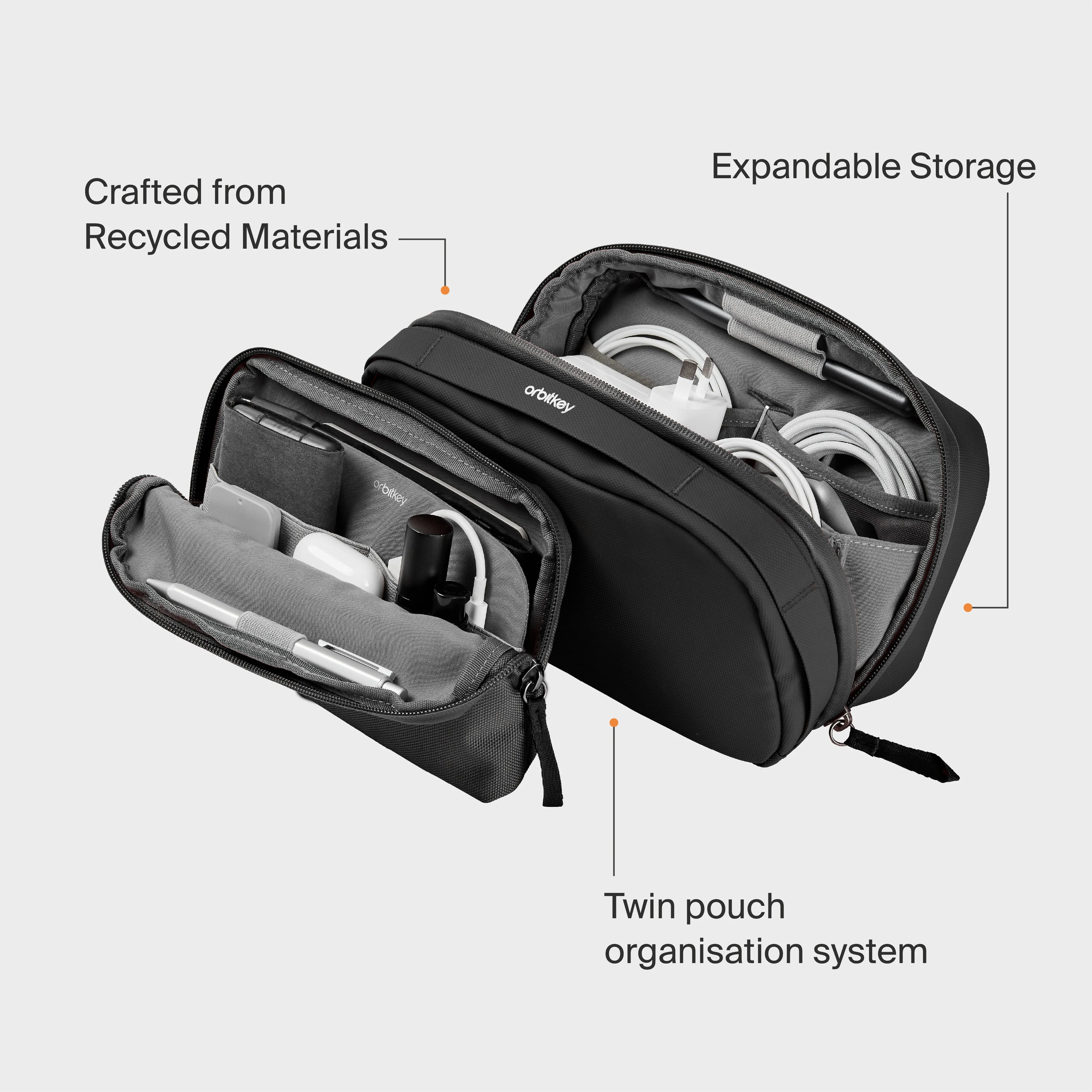 2-in-1 Tech Accessory Pouch - Image 46