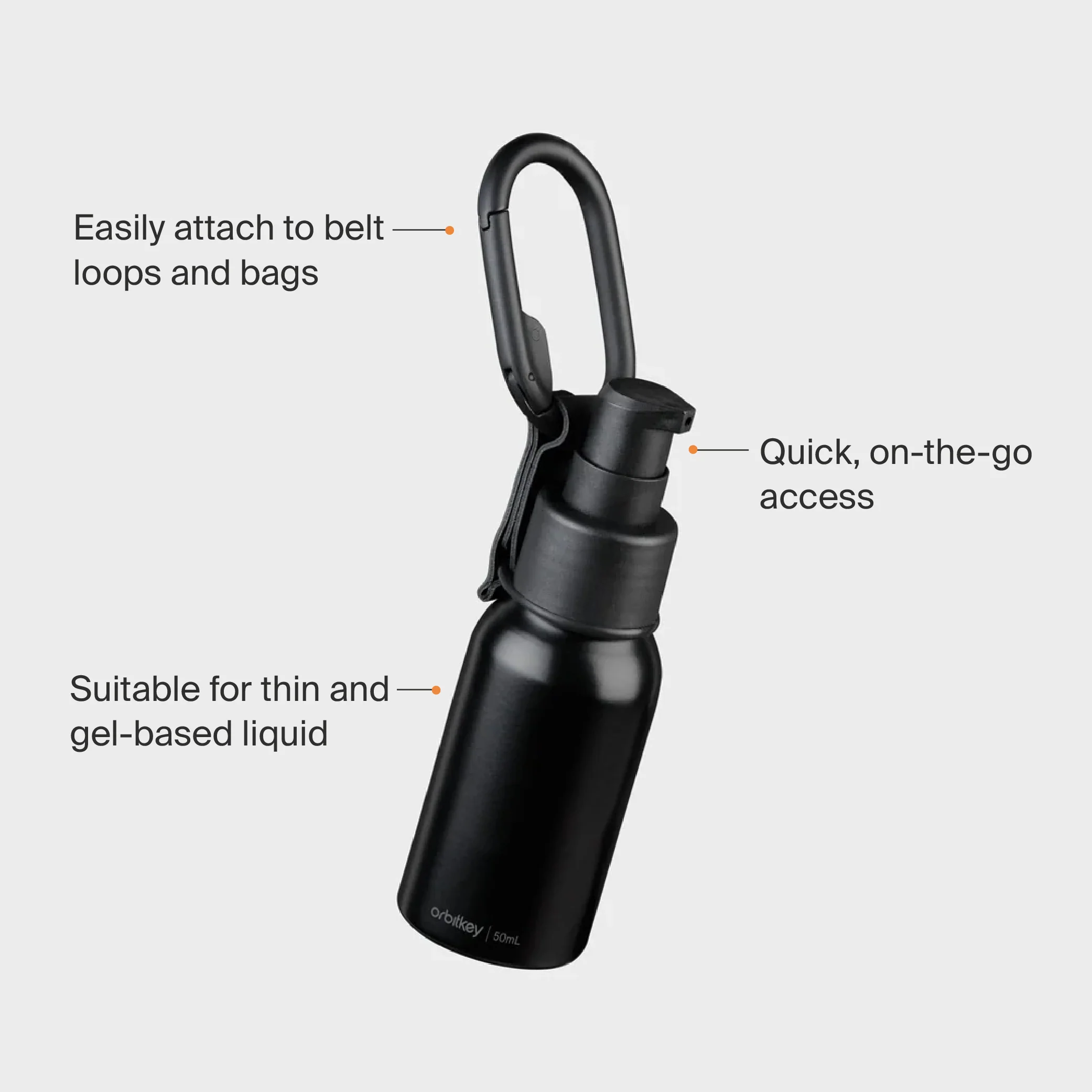 Clip-on Refillable Bottle 50ml - Image 6
