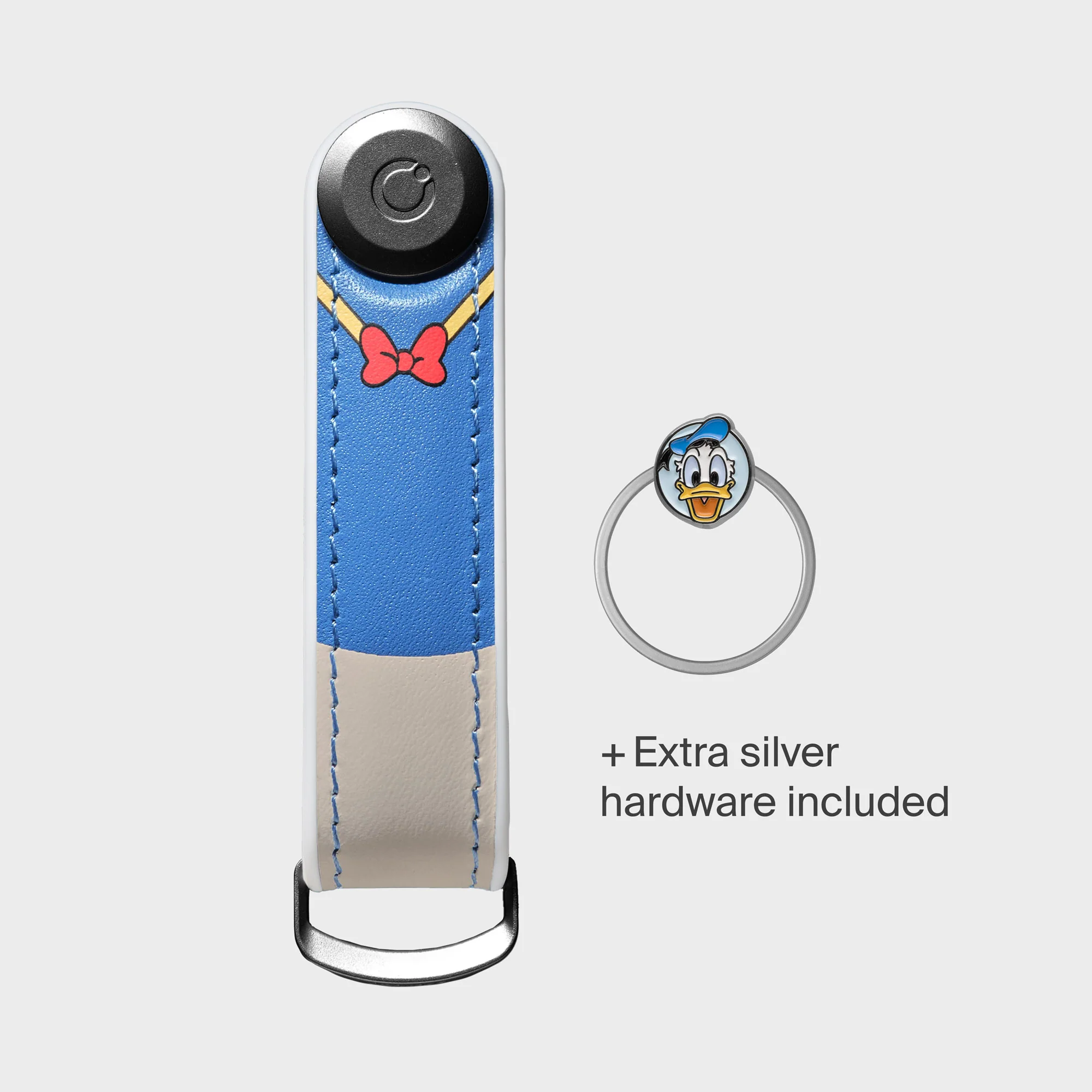 Disney | Orbitkey Donald Duck Hybrid Leather Key Organizer + Ring v2 Kit - Image 3