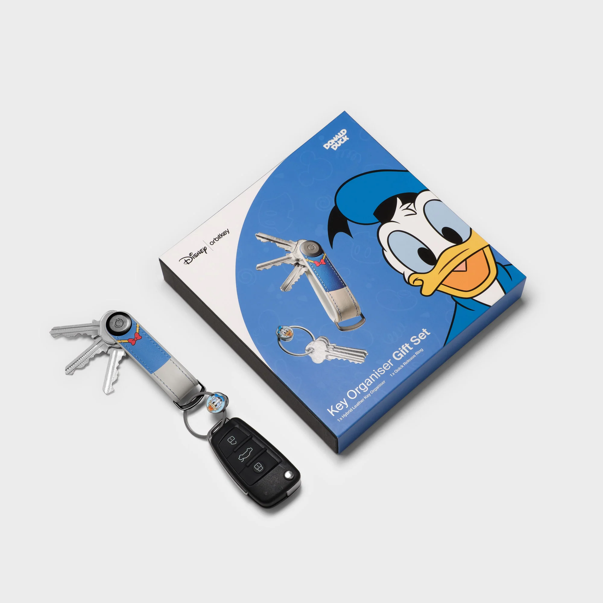 Disney | Orbitkey Donald Duck Hybrid Leather Key Organizer + Ring v2 Kit - Image 5