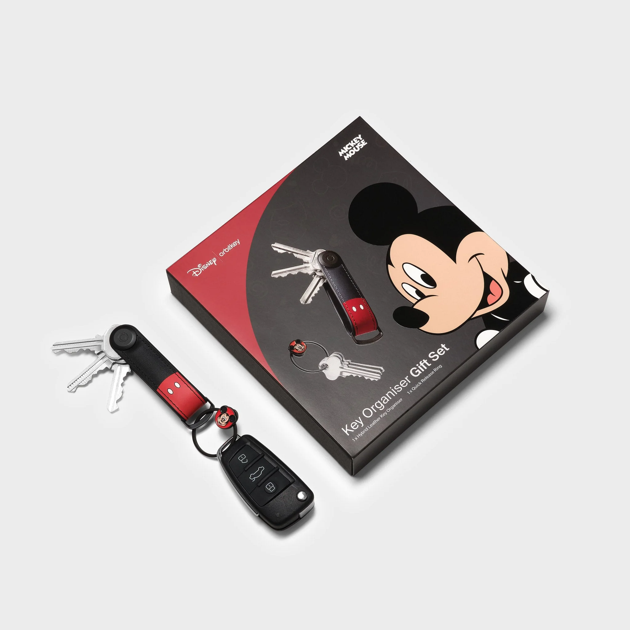 Disney | Orbitkey Mickey Mouse Hybrid Leather Key Organiser + Ring v2 Kit - Image 5